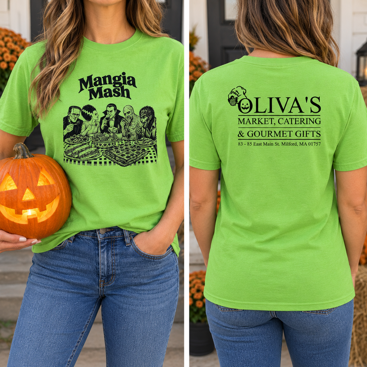 2026 Halloween Oliva's Mangia Mash TShirt