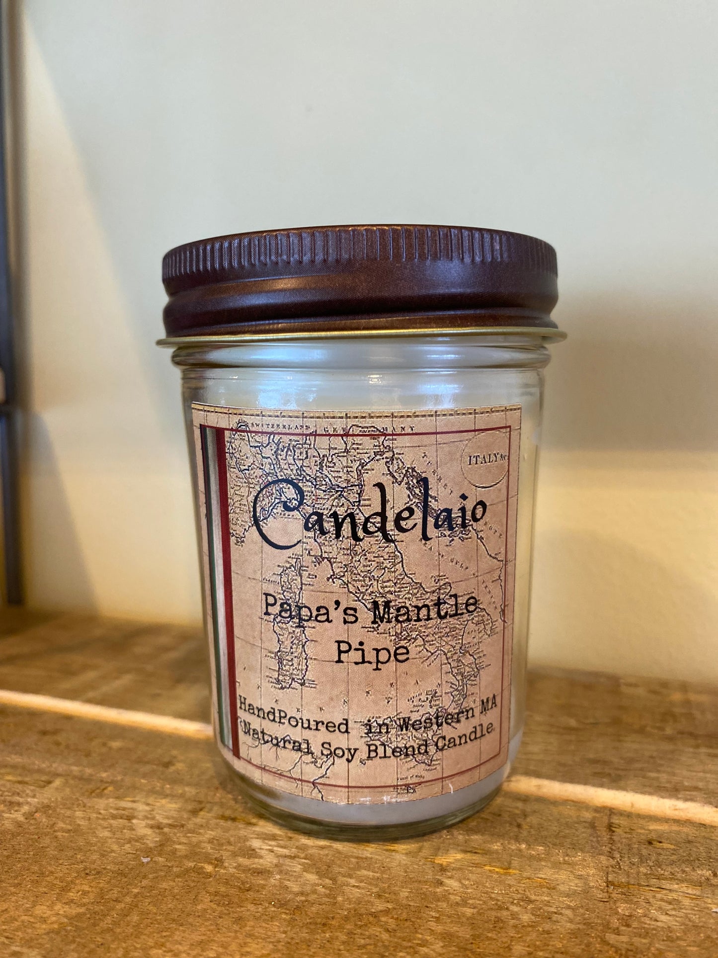 Candelaio 8oz. Candle - Papa's Mantle Pipe