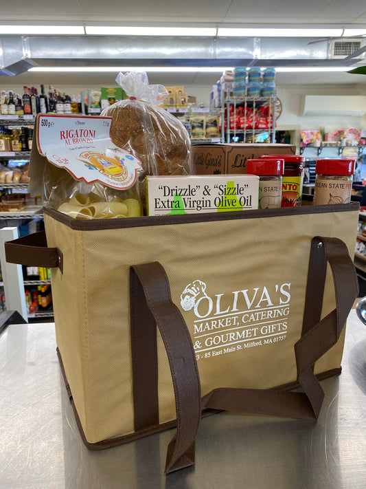 Oliva's Basket Tote - Khaki