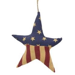 Patriotic Star Fabric Ornament