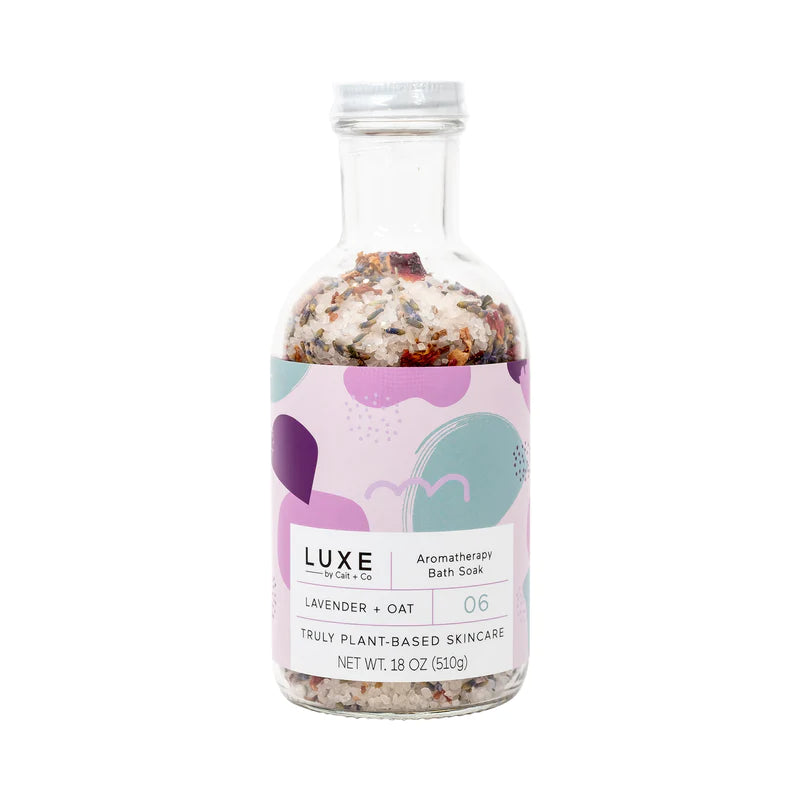 Lavender + Oat Aromatherapy Bath Salt Soak