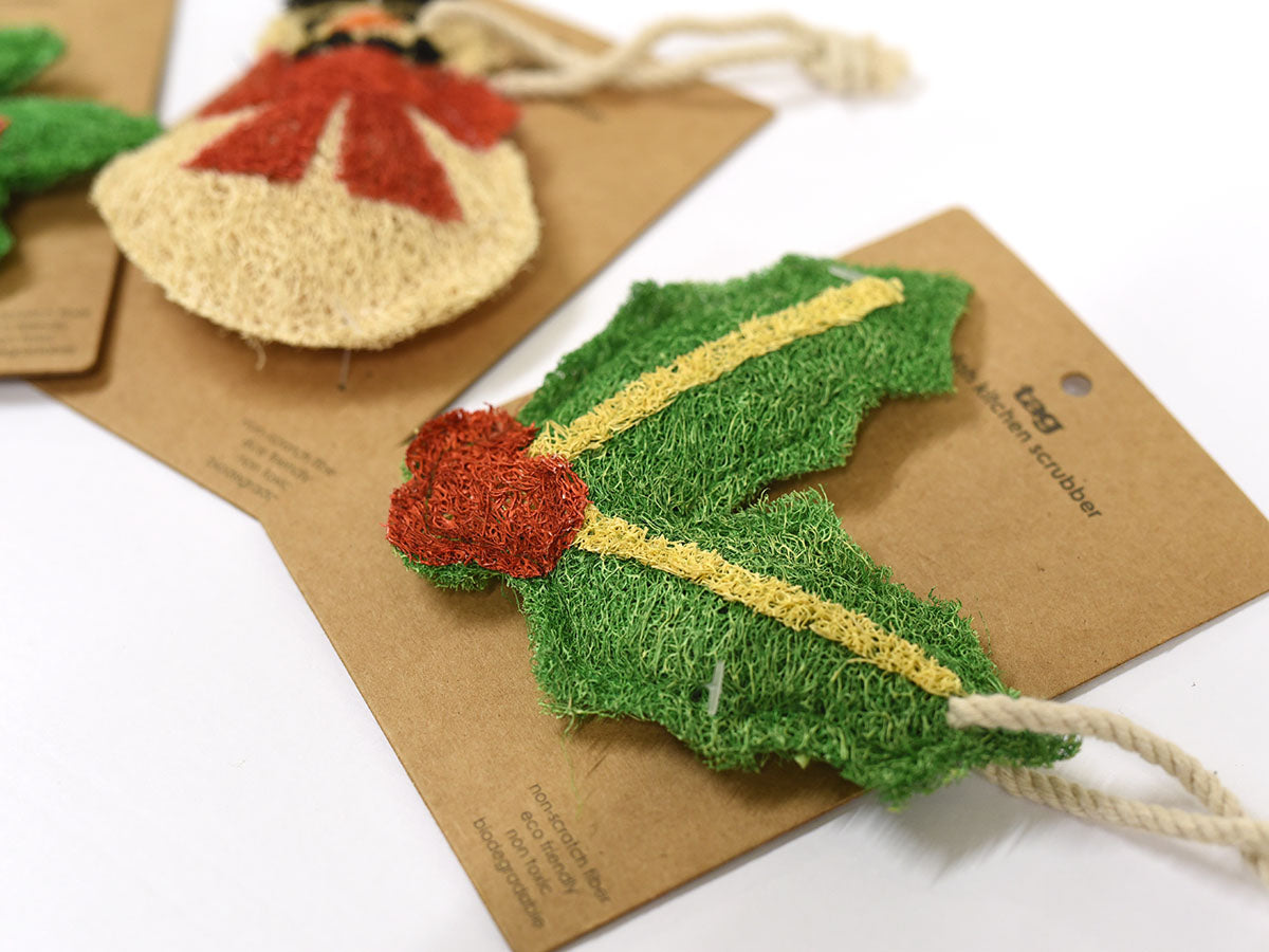 Holiday Loofah Kitchen Scrubber