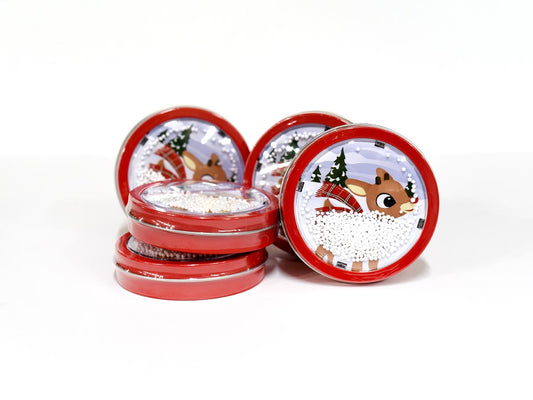 Holiday Snow Globe Candy Tin