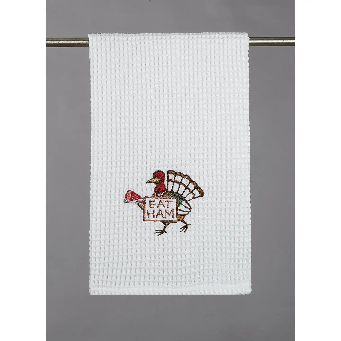Turkey Eat Ham Kitchen Towel - Thanksgiving