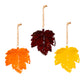 4" Ceramic Hanging Décor Set, Leaf