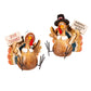 Resin Thanksgiving Turkey with Metal Feet Tabletop Décor Set