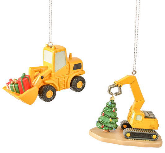 Pave Loader & Excavator Ornaments