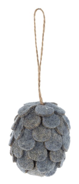 Felted Pinecone Ornament