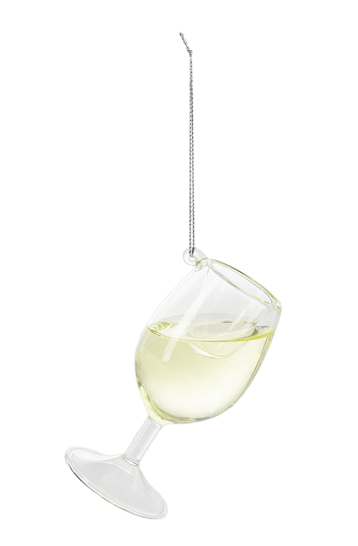 Cheer Donnay Wine Glass Ornament