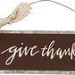 Thank Hanging Metal Wall Décor Sign