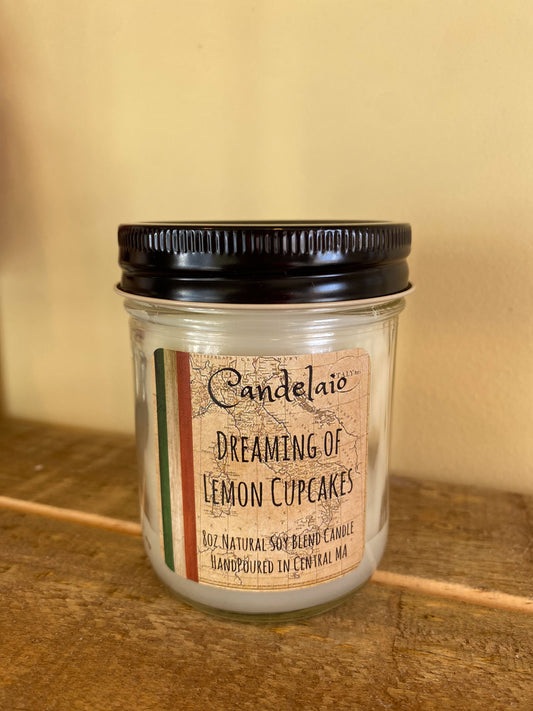 Candelaio 8oz. Candle - Dreaming of Lemon Cupcakes