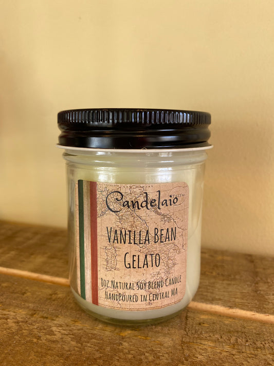 Candelaio 8oz. Candle - Vanilla Bean Gelato