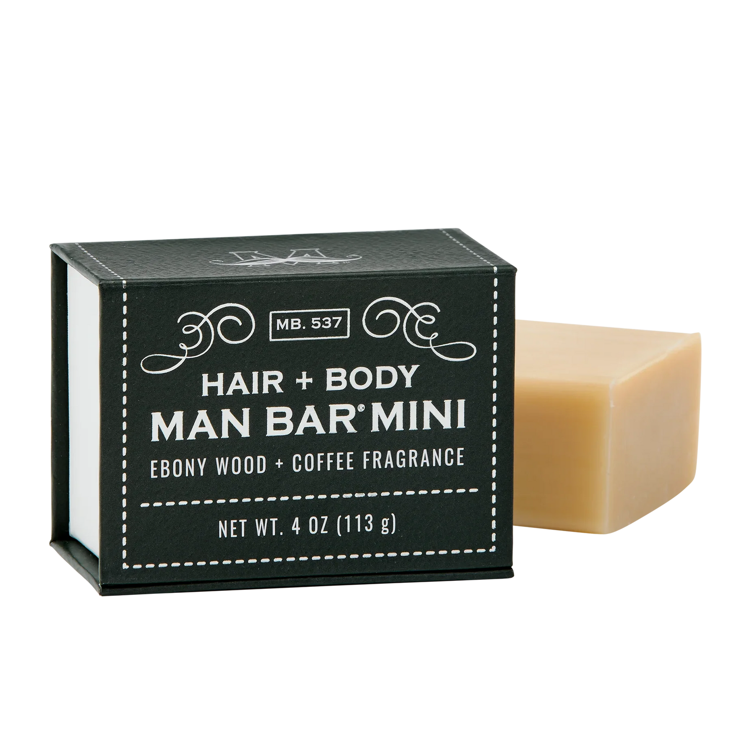 MAN BAR® Mini Hair & Body - Ebony Wood and Coffee