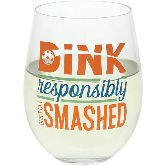 Dink Responsibly Stemless Wine Glass