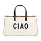 "Ciao" Canvas Tote