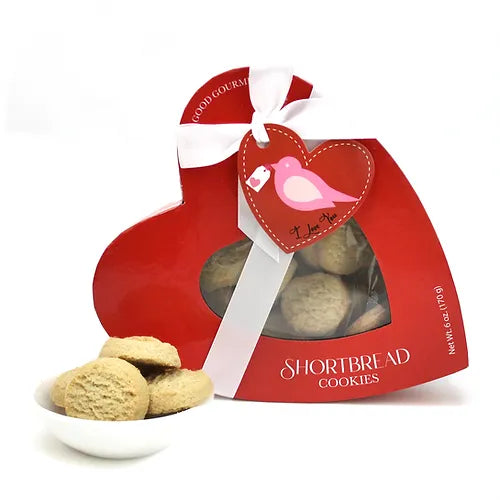 Too Good Gourmet Valentine Shortbread Cookies - Heart Box