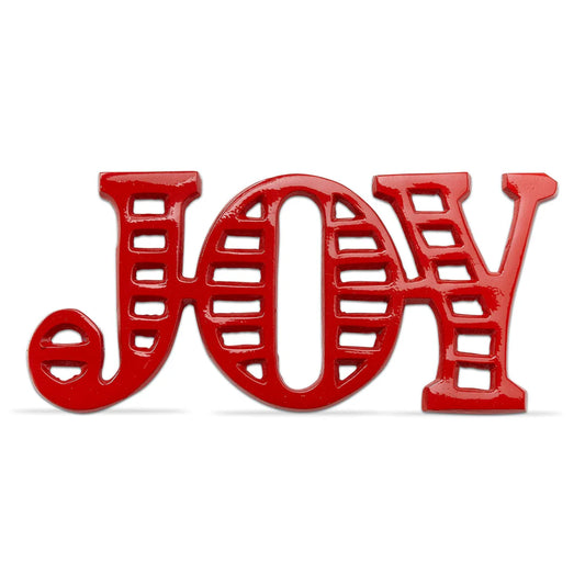 Red JOY trivet