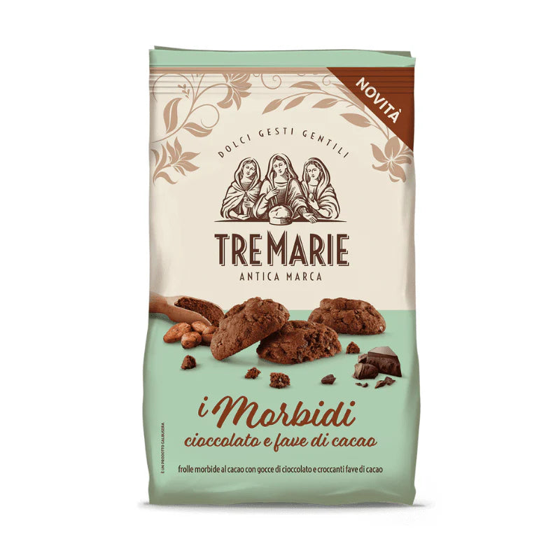 Tre Marie Soft Chocolate Cookies with Cocoa Nibs