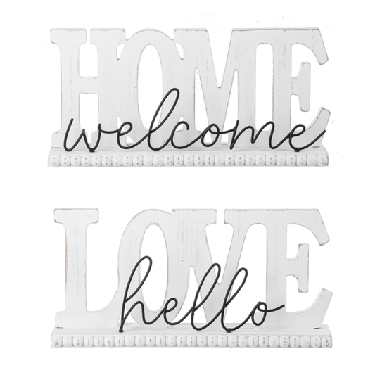 Welcome Home / Hello Love Signs