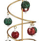 Christmas Tree with Beaded Ornaments, Metal