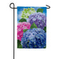 Evergreen Multicolor Hydrangea Suede Garden Flag