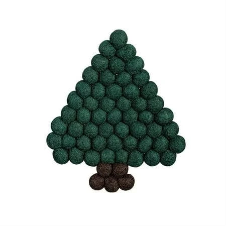 Shades of Green Fabric Tree Trivet