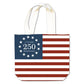 Alice's Cottage Cotton Canvas American Flag Tote Bag