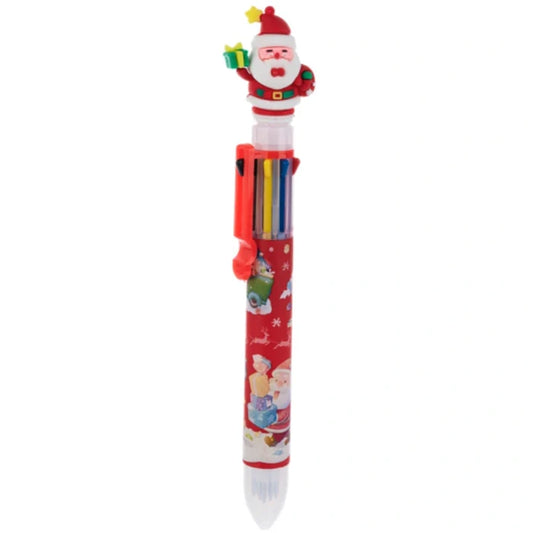Holiday Multicolored Pens - Santa, Snowman or Christmas Tree