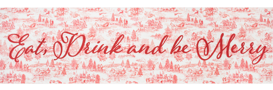 Ganz Christmas Toile Table Runner
