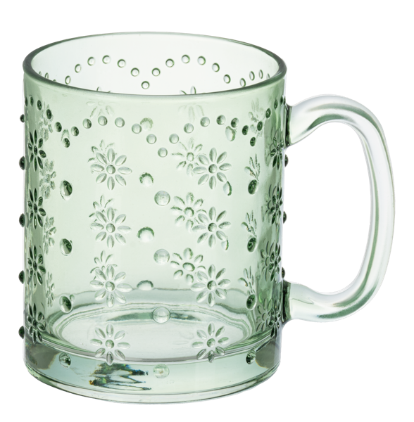Ganz Hobnail Glass Mug