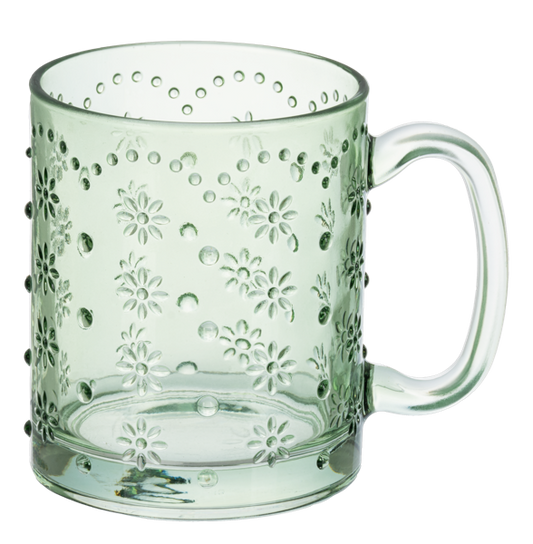 Ganz Hobnail Glass Mug