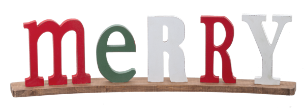 Curved Merry Decor