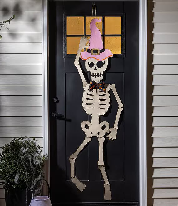Halloween Collection Skeleton Door Hanger Decor