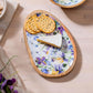 Golden Lilac Irregular Shaped Wood Serving Tray
