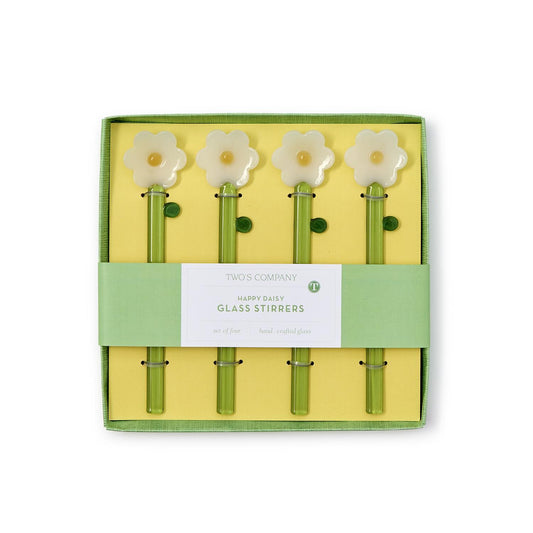 Happy Daisy Glass Stirrers