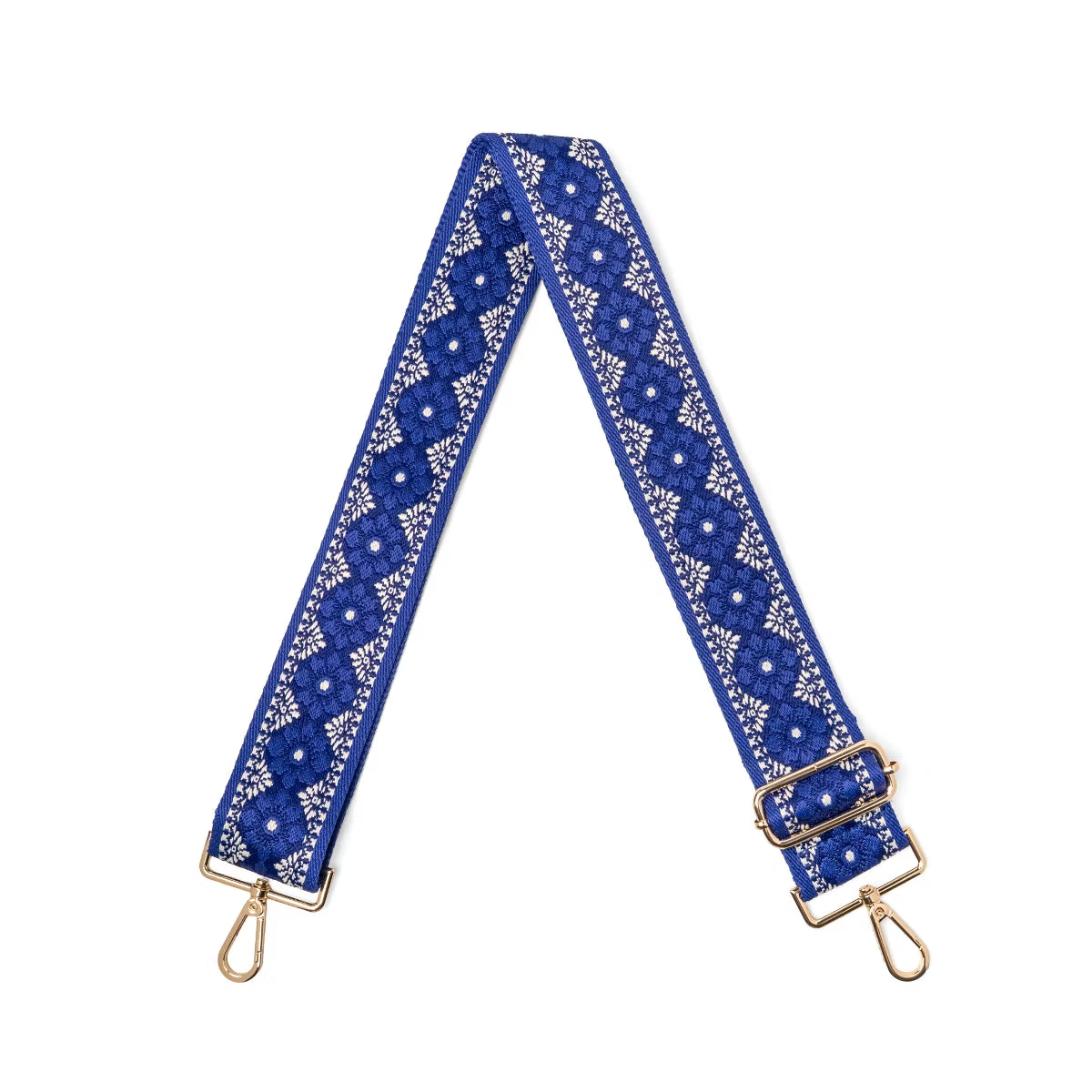 Kedzie Women's Wildflower Embroidered Interchangeable Bag Strap - Indigo Bloom