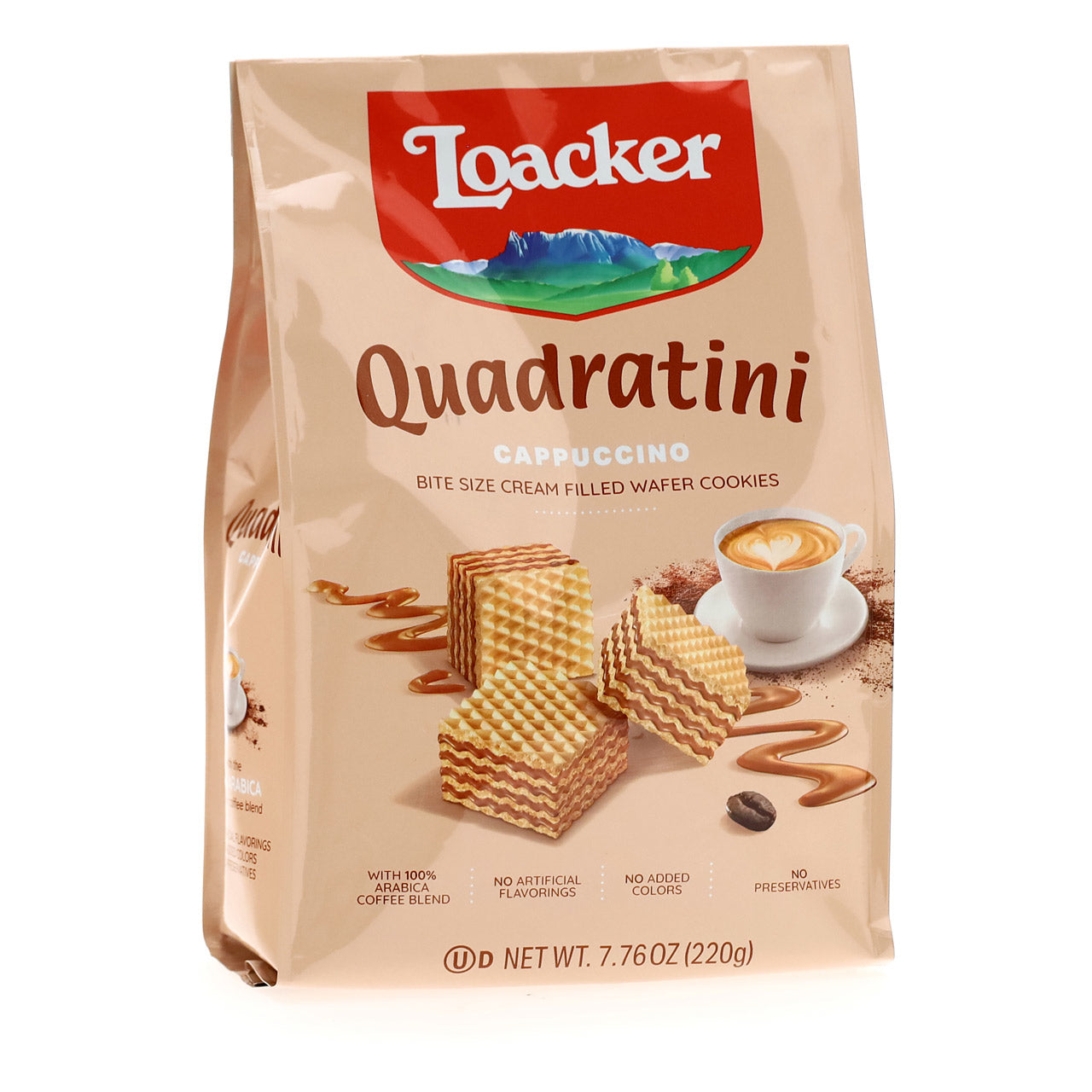 Loacker Quadratini Cappuccino Wafer