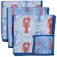 Lobster Stripe Earth Cloths (Set of 3)