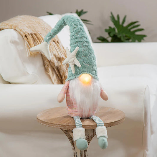 Lighted Mermaid Gnome Table Décor