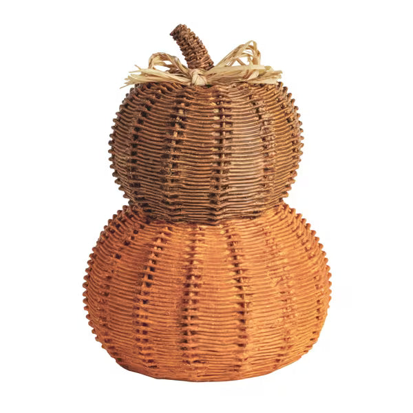 Double Woven Resin Pumpkin