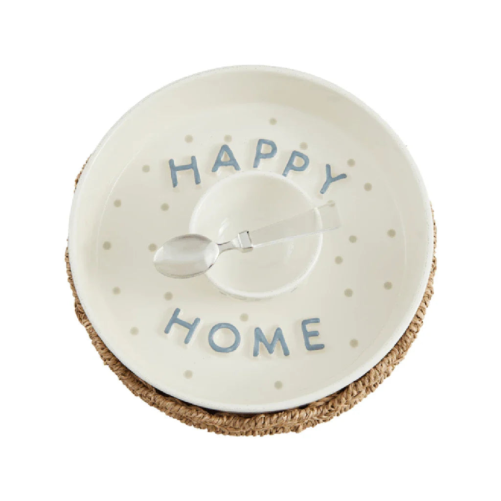 "Happy Home" Woven Chip & Dip Set