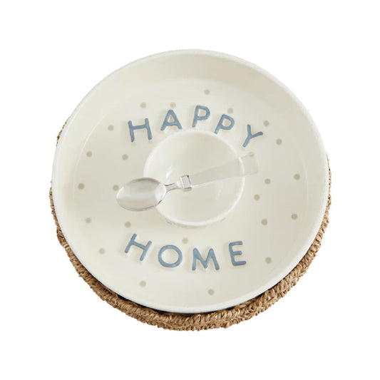 "Happy Home" Woven Chip & Dip Set