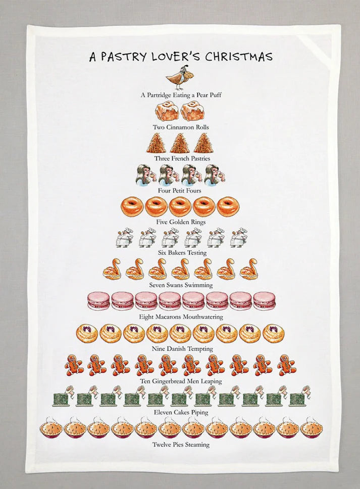 A Pastry Lover's Christmas - Tea Towel