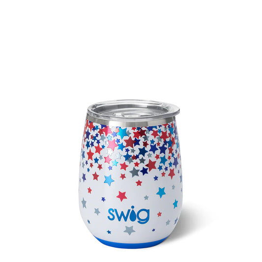 Star Spangled 14oz Stemless Wine