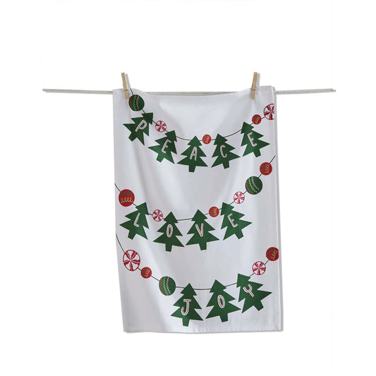 Peace, Love, Joy Dishtowel