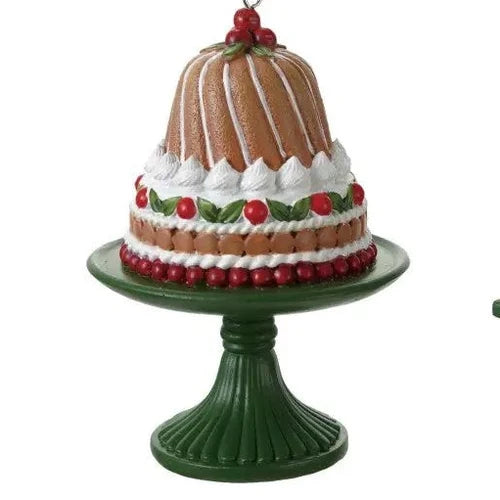 Resin Cake on Pedestal Ornament