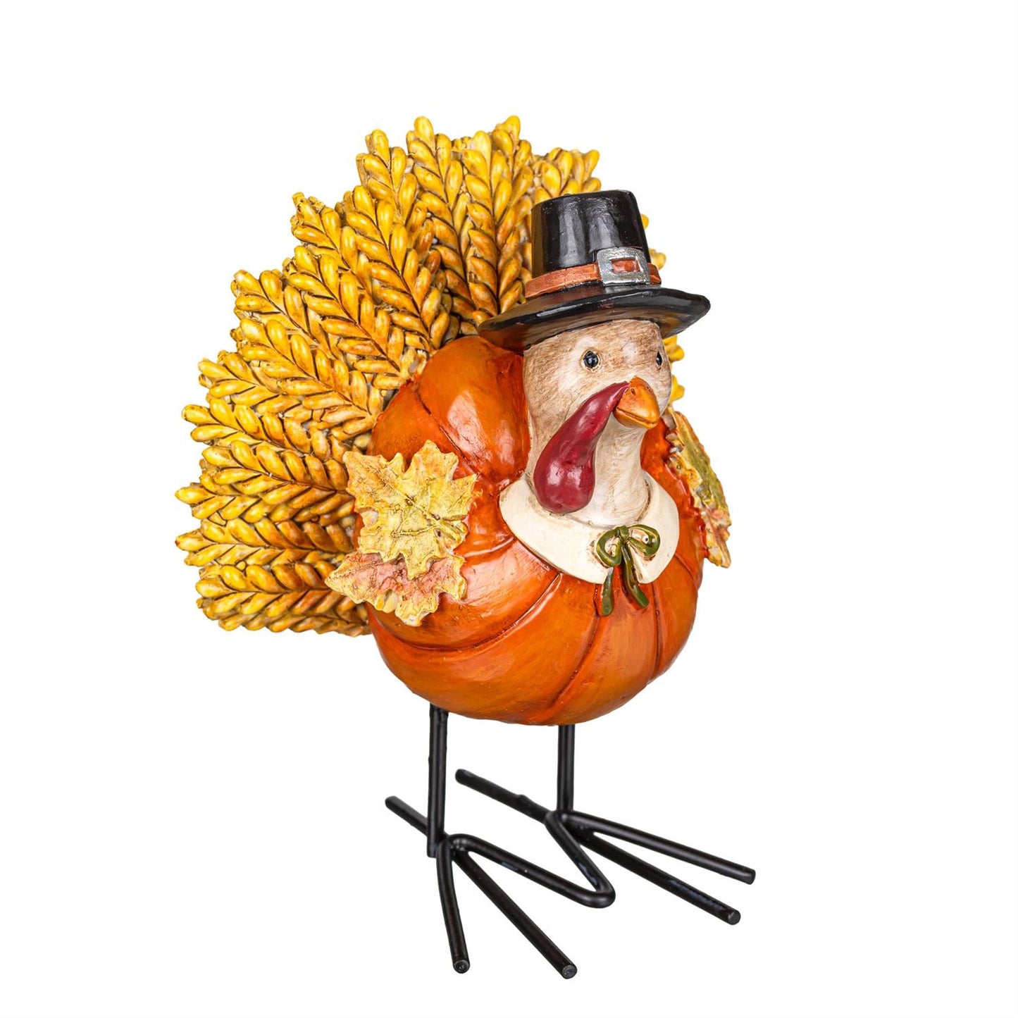 Table Decor Resin Turkey with Metal Feet