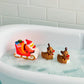 Santa And His Reinducks Bath Toy Set