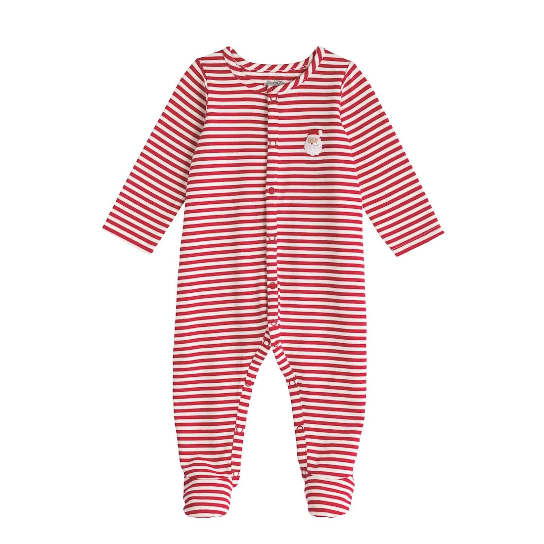 Mudpie Santa Stripe Sleeper