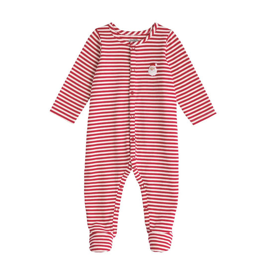 Mudpie Santa Stripe Sleeper
